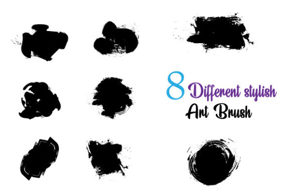 Art Brushes with Different Style: Messy, Inky & Textured Effects