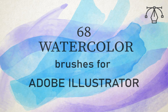 Authentic Texture: 68 Watercolor Brushes for Illustrator