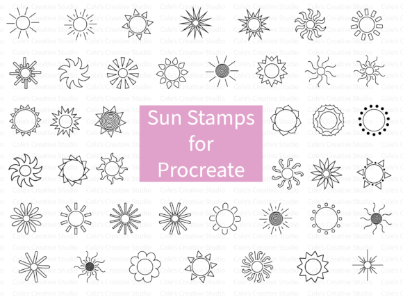 Brighten Your Design Projects with Sun Stamp Brushes