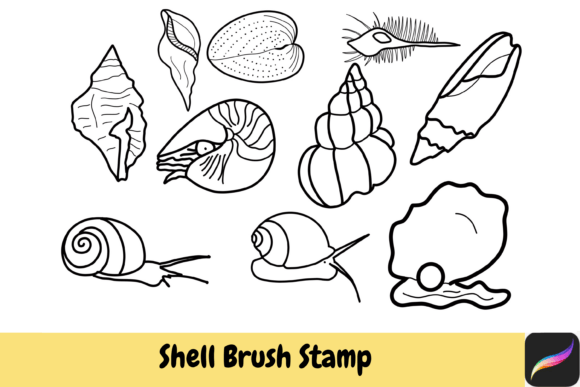 Bring Ocean Life to Your iPad with Shell Animal Brush Stamps