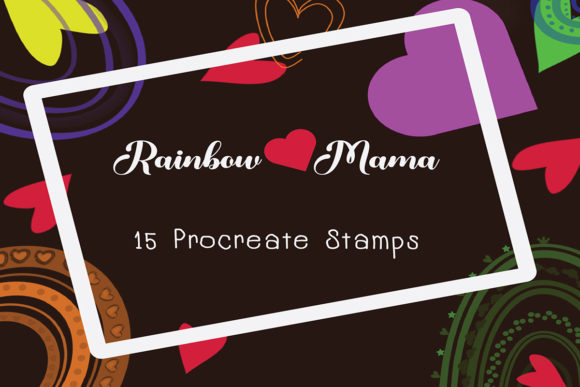Bring Vibrant Joy to Your iPad Art: The Procreate Brush Stamp Rainbow Set