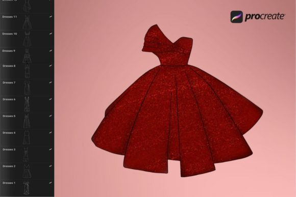 Design Smarter with Dress Procreate Stamps
