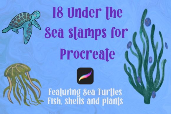 Dive Into Creativity: 18 Under the Sea Stamps for Procreate