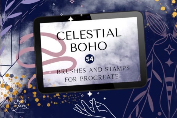 Exploring Celestial Procreate Stamps for Your iPad Art