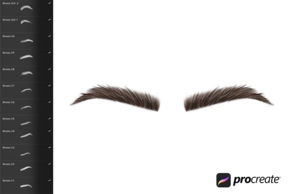 Eyebrows Procreate Stamps: Your Shortcut to Perfect Digital Brows