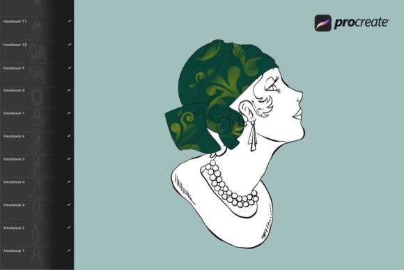 Mastering Headwear Procreate Stamps for Digital Art