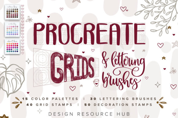 Mastering Procreate Lettering with the Grid & Texture Set
