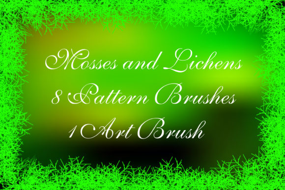 Mosses and Lichens Illustrator Brushes: Natural Decor
