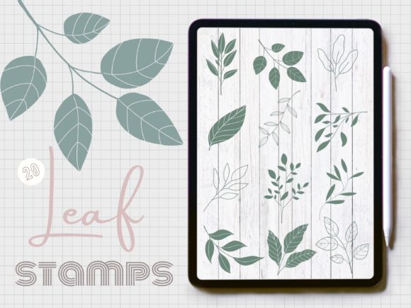 Organic Growth: Using Botanical Leaf Brush Stamps