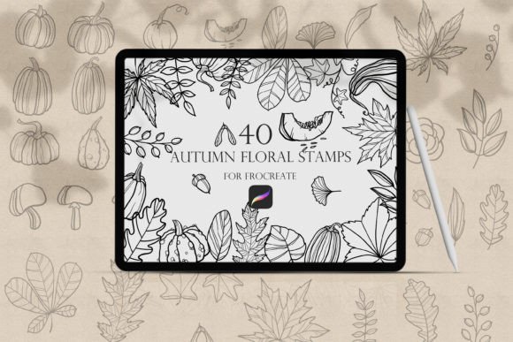 Procreate Autumn Doodle Stamps: Your Shortcut to Seasonal Charm