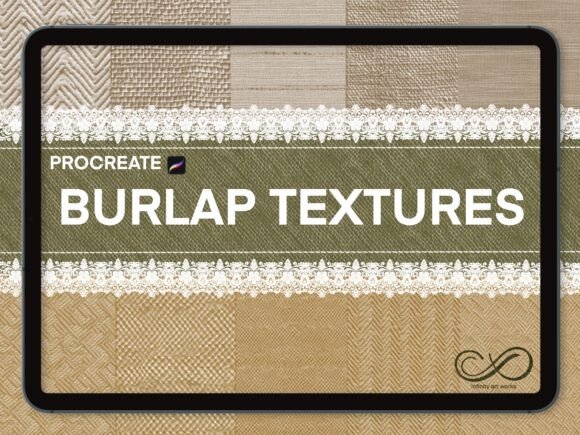 Procreate Texture Brushes: Burlap, Lace & Fabric Effects