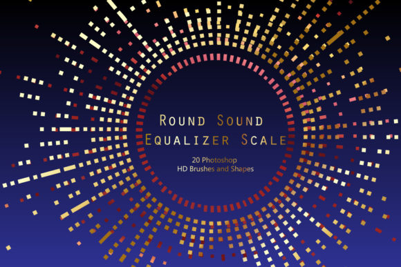 Round Sound Equalizer Scales for Dynamic Digital Art