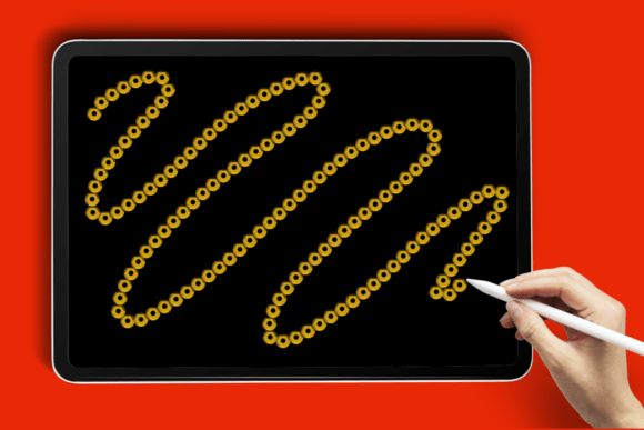 Sparkle and Shine: Elevate Your Art with the Sequin Line Procreate Brush