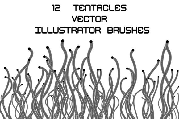 Tentacles Illustrator Brushes: Infuse Your Art with Dynamic Sci-Fi Energy