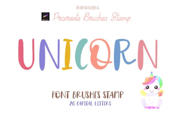 Unicorns Font Brushes Stamp Procreate: A Creative Toolkit