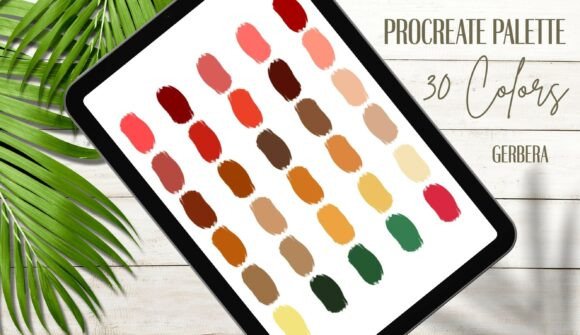 Unlock Joyful Creativity with the Gerbera Procreate Palette