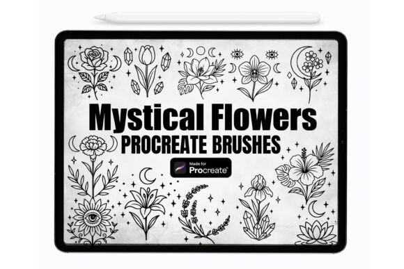 Unlocking Artistic Potential with Mystical Flowers Procreate Stamp Brushes