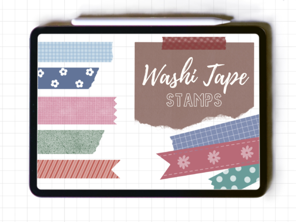 Washi Tape Stamps for Procreate: Elevate Your Digital Art